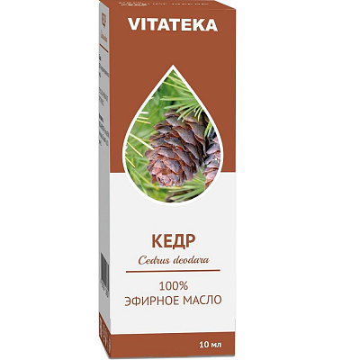 Эфирное масло кедра Vitateka, 10 мл