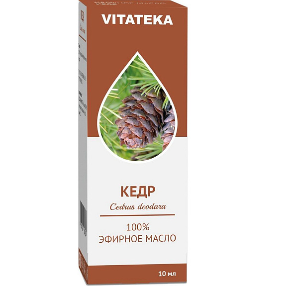 Эфирное масло кедра Vitateka, 10 мл