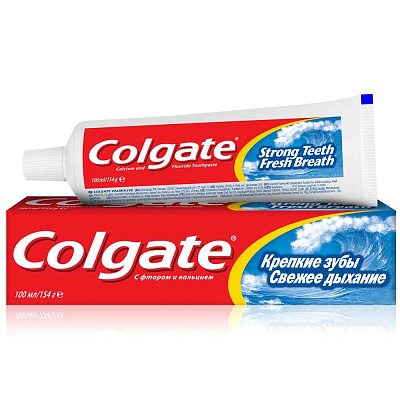 Зубная паста Colgate Крепкие зубы свежее дыхание, 100 мл