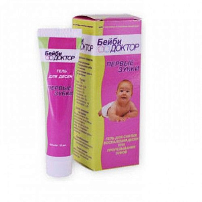 Первые зубки гель для снятия воспаления при прорезывании зубов Бейби доктор, 15 мл