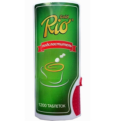 Подсластитель в таблетках Rio Gold, 1200 таблеток