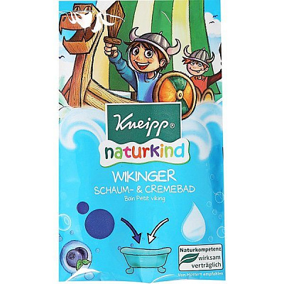 Детская цветная крем-пена для ванн Kneipp Викинг с ароматом черники, 40 мл