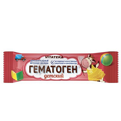 Детский гематоген Vitateka, 40 г.