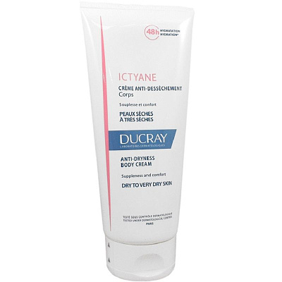 Увлажняющий крем для сухой кожи Ducray Ictyane, 200 мл