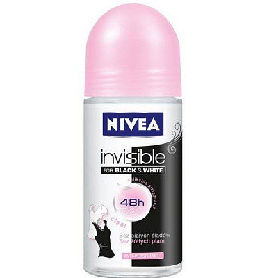Дезодорант-антиперспирант шариковый для женщин невидимаязащита для черного и белого Nivea, 50 мл