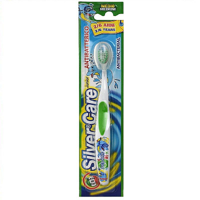 Зубная щетка для детей Junior серебряная защита Silver Care от 2 до 6 лет, 1 шт