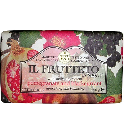 Мыло Nesti Dante Il Frutteto Pomegranate and Blackcurrant Гранат и черная смородина, 250 г