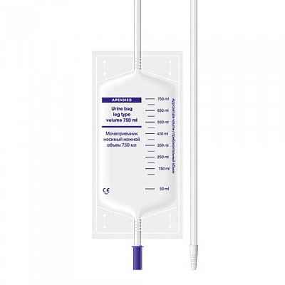 Мочеприемник носимый ножной Apexmed, 750 мл