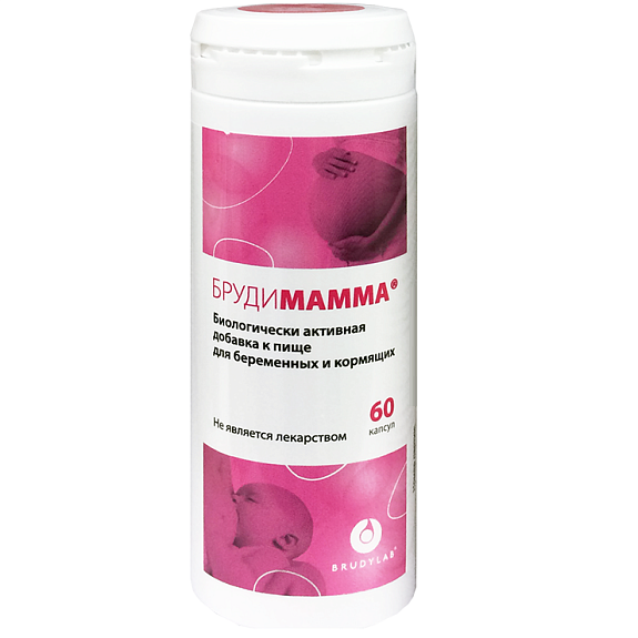 БрудиМамма для беременных и кормящих женщин 1570 мг, 60 капсул