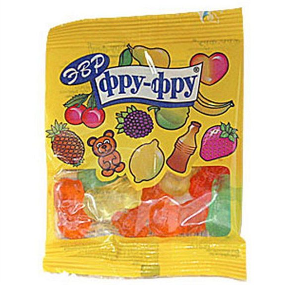 Мармелад жевательный с натуральным соком ежевика Фру-фру, 30 г