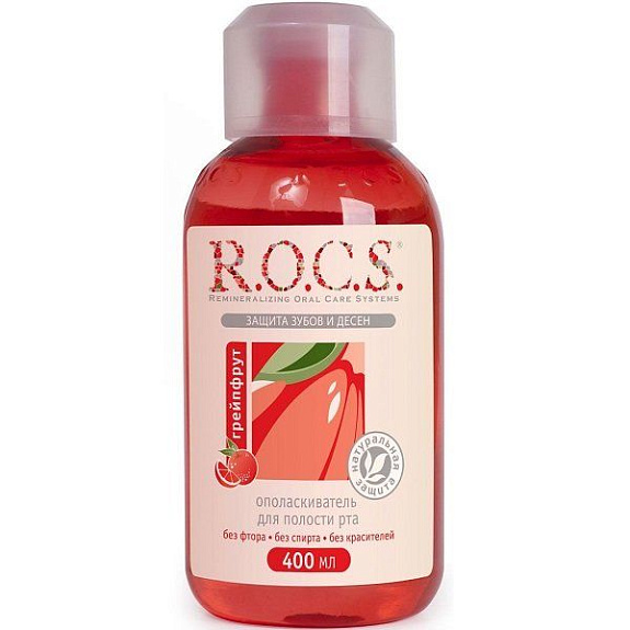 Ополаскиватель для полости рта R.O.C.S. со вкусом грейпфрута, 400 мл