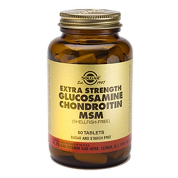 Солгар Комплекс глюкозамина и хондроитина  Улучшение подвижности суставов Solgar, 60 таблеток