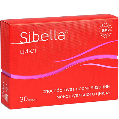 Sibella цикл способствует нормализации менструального цикла 450 мг, 30 капсул