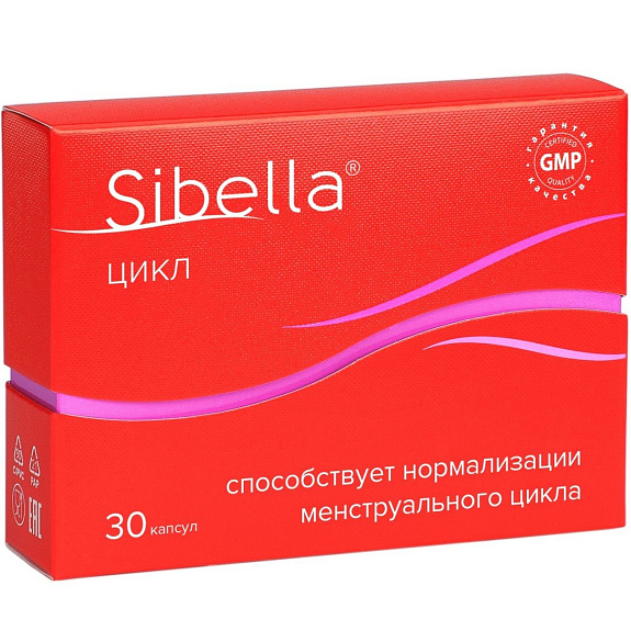 Sibella цикл способствует нормализации менструального цикла 450 мг, 30 капсул