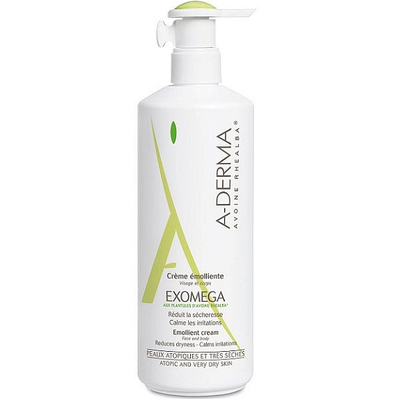 Крем смягчающий Exomega снимает воспаление кожи A-Derma, 400 мл