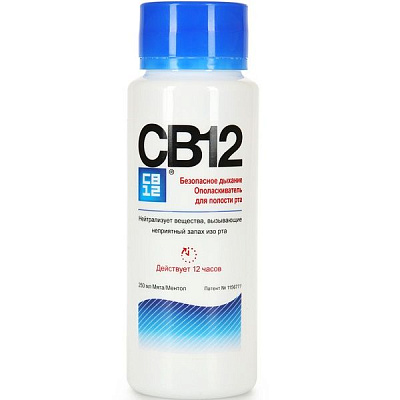 Ополаскиватель для полости рта СВ12 для свежести дыхания, 250 мл