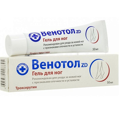 Гель Венотол ZD для ног с признаками отечности и усталости, 50 мл