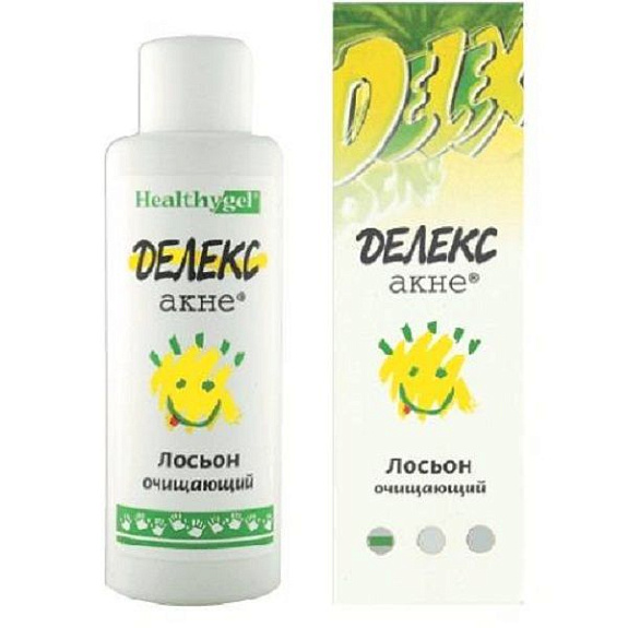 Очищающий лосьон от угрей Делекс-акне, 300 мл