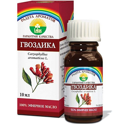 Эфирное масло 100% гвоздика Лекус, 10 мл