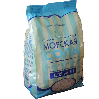 Морская соль для ванны Крымская царская, 1 кг
