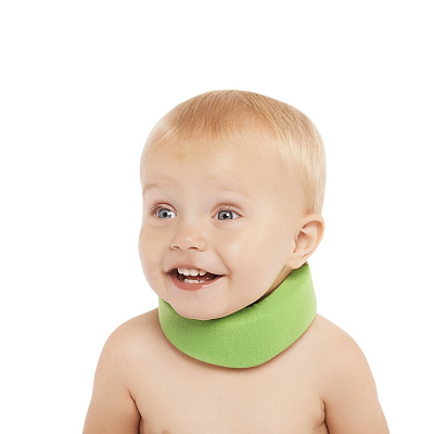 Бандаж шейного отдела шина Шанца для детей до года БН6-53-4 зеленый