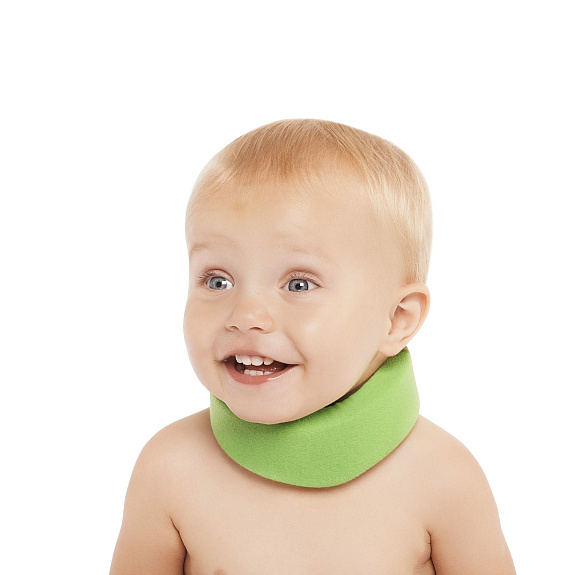 Бандаж шейного отдела шина Шанца для детей до года БН6-53-4 зеленый