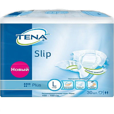 Подгузники Slip Plus для взрослых L Tena, 30 шт