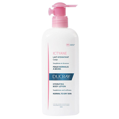 Увлажняющее молочко для тела Ducray Ictyane, 400 мл