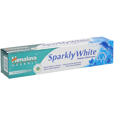 Отбеливающая зубная паста Himalaya Herbals Sparkly White, 75 г