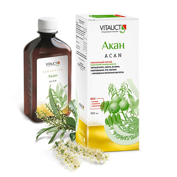 Акан для повышения противоопухолевой резистентности организма, 350 мл