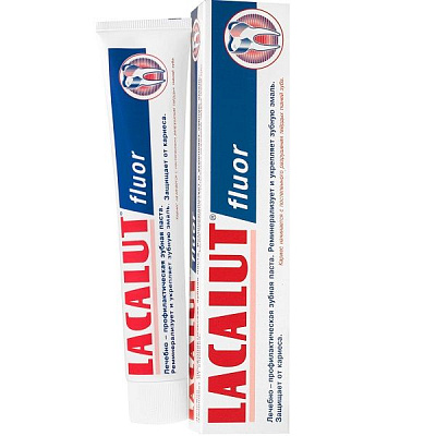 Зубная паста для укрепления эмали Lacalut Fluor, 50 мл