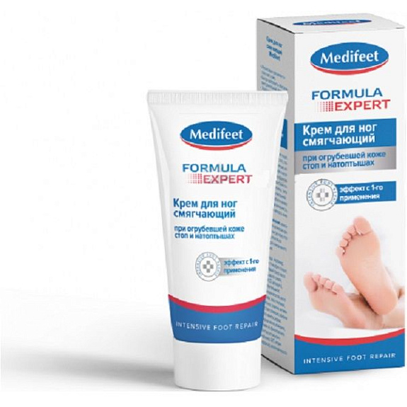 Смягчающий крем для ног Medifeet при огрубевшей коже стоп и натоптышах, 75 г