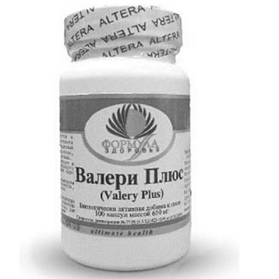 Валери Плюс, Успокоительное средство для нервной системы, Альтера Холдинг, 100 капсул