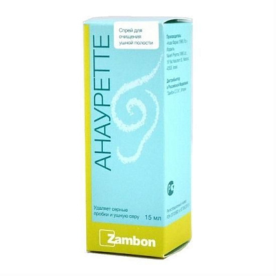 Спрей для очищения ушной полости Анауретте,15 мл
