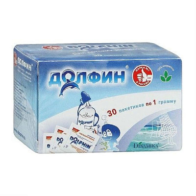 Средство для промывания носоглотки для детей Долфин пакет 1 г, 30 шт