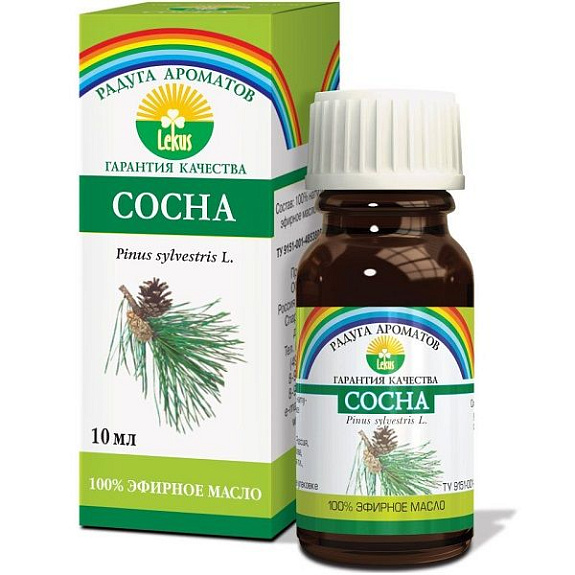 Эфирное масло 100% сосна Лекус, 10 мл