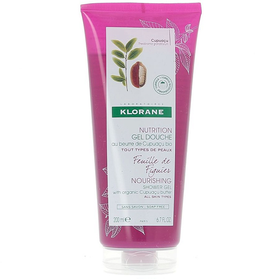 Увлажняющий гель для душа Нежный инжир Klorane, 200 мл