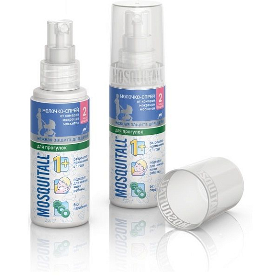 Детское молочко-спрей от комаров Mosquitall нежная защита, 50 мл