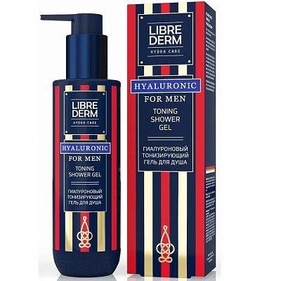Гиалуроновый тонизирующий гель для душа Librederm For Men, 250 мл