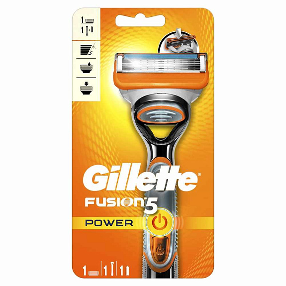 Бритва с 1 сменной кассетой Gillette Fusion Power