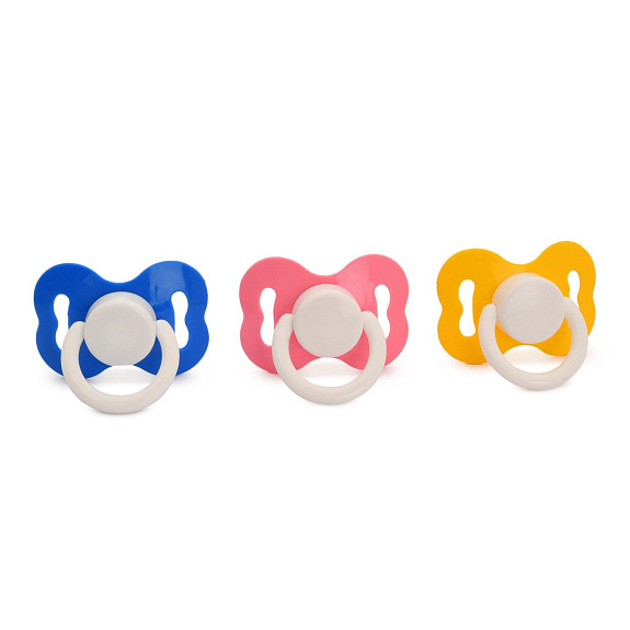 Пустышка латексная ортодонтическая 0+ Курносики