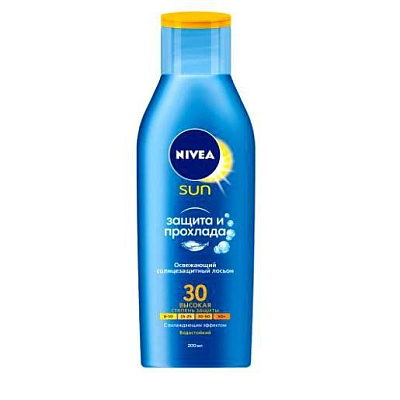 Лосьон солнцезащитный освежающий защита и прохлада SPF 30 Nivea Sun, 200 мл