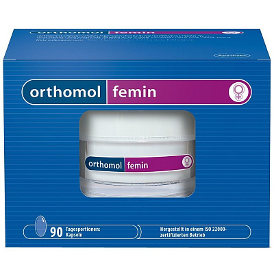 Orthomol Femin Нутритивное лечение в период менопаузы Ортомол Фемин 675 мг, на 90 дней