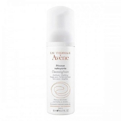 Очищающая пенка для лица и контура глаз Avene, 50 мл