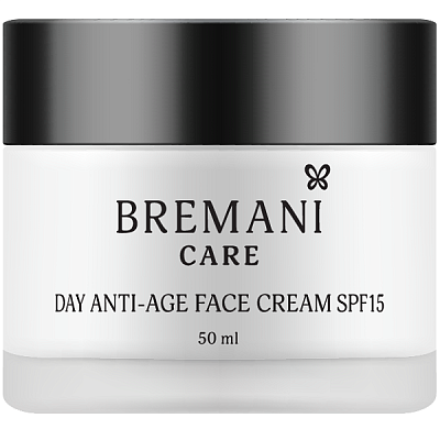 Дневной антивозрастной крем для лица SPF15 40+ Day Anti-age Face Cream SPF 15 40+ Bremani NSP, 50 мл