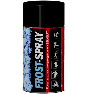 Спортивная заморозка Frost-spray против травм, ушибов и растяжений, 400 мл