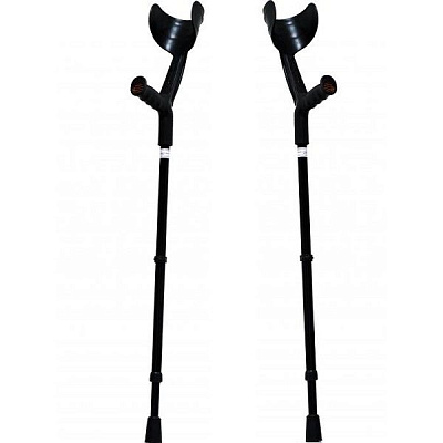 Костыль с подлокотником и регулируемой ножкой, для взрослых, с устройством против скольжения (пара)