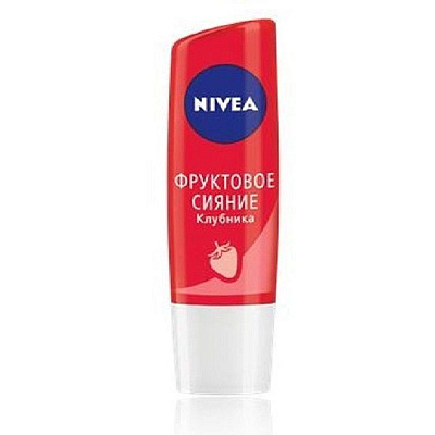 Бальзам для губ фруктовое сияние клубника Nivea, 4,8 г