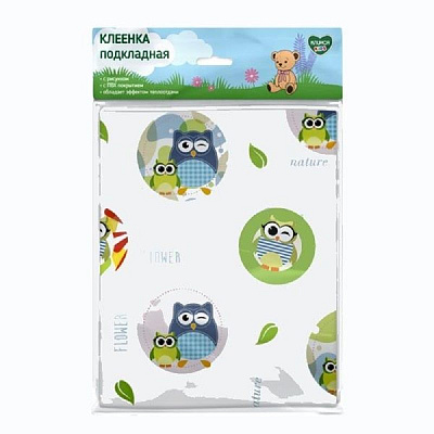 Клеенка кидс медецинская подкладная детская с рисунком с пвх покрытием 1,0м х 1,4м Клинса, 1 шт