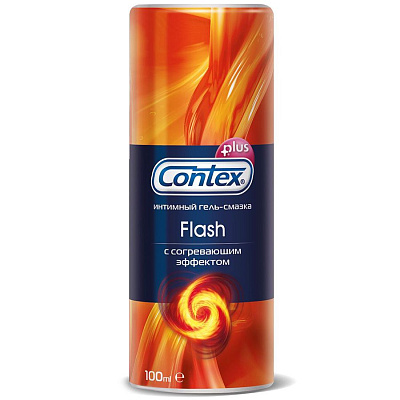 Интимный гель-смазка Flash с согревающим эффектом Contex, 100 мл